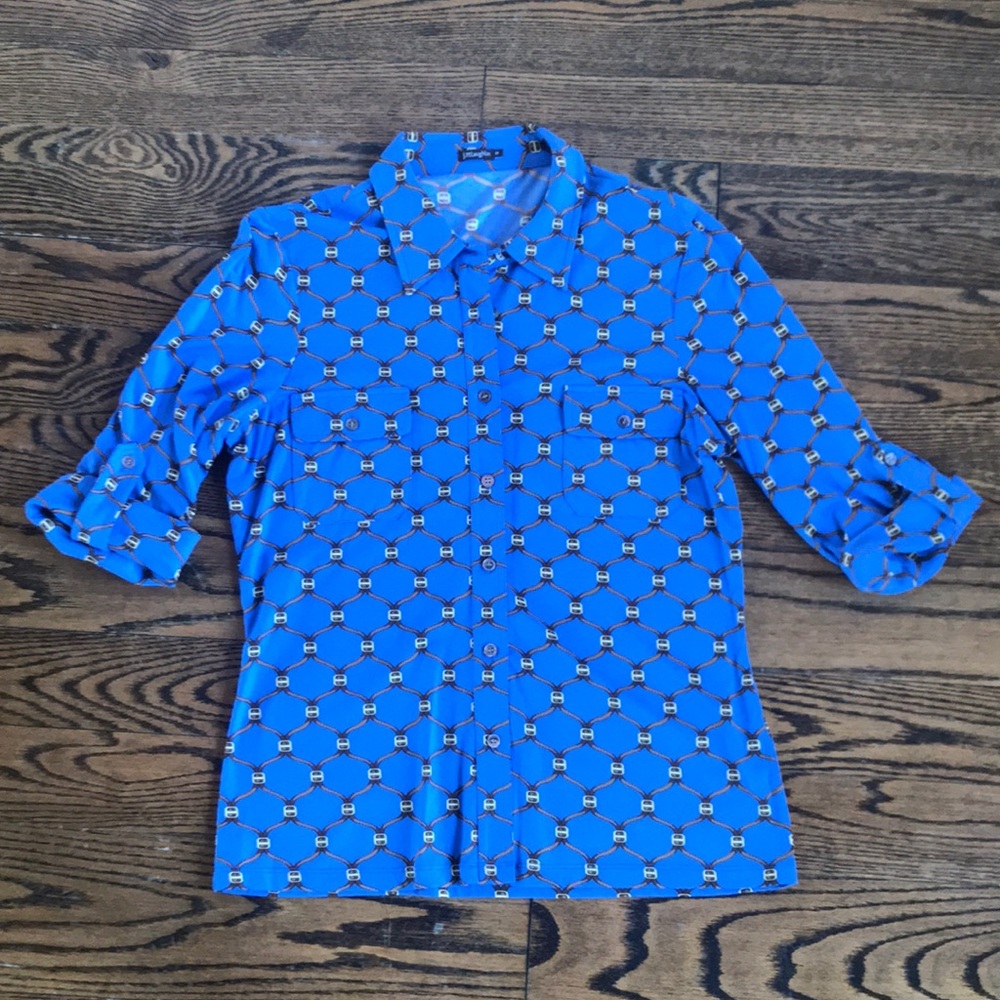 J McLaughlin knit button down shirt